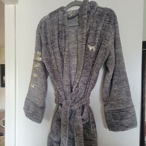 PINK sequin fuzzy robe